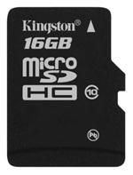 Kingston 16GB MicroSDHC Class 10 Flash Card - SDC10/16GB - Pret | Preturi Kingston 16GB MicroSDHC Class 10 Flash Card - SDC10/16GB