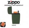 Zippo Green Matte Emergency Fire Starter - Pret | Preturi Zippo Green Matte Emergency Fire Starter