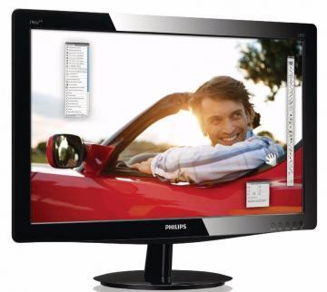 Monitor LED 18.5" 196V3LAB Philips, 1366x768, 5ms, SCR 10mil:1, 250cd, D-Sub/DVI-D/Boxe, glossy black - Pret | Preturi Monitor LED 18.5" 196V3LAB Philips, 1366x768, 5ms, SCR 10mil:1, 250cd, D-Sub/DVI-D/Boxe, glossy black