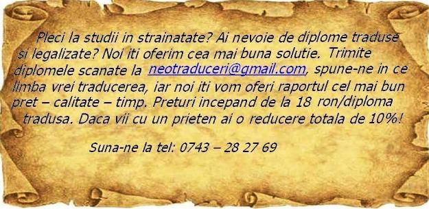 Traduceri autorizate - Pret | Preturi Traduceri autorizate