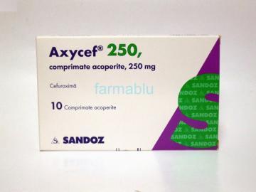 Axycef 250mg x 10cp.acop - Pret | Preturi Axycef 250mg x 10cp.acop