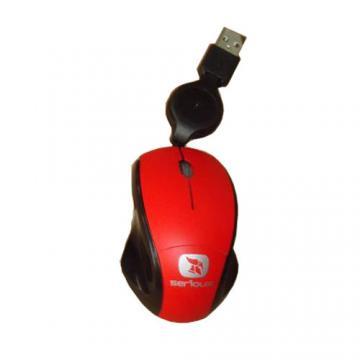 Minimouse optic Serioux Pastel 3100R, USB, rosu - Pret | Preturi Minimouse optic Serioux Pastel 3100R, USB, rosu
