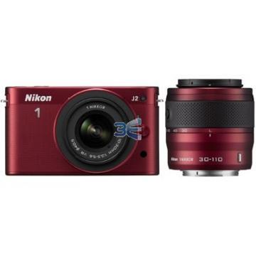 Nikon 1 J2 10-30mm VR + 30-110 VR Rosu - Pret | Preturi Nikon 1 J2 10-30mm VR + 30-110 VR Rosu