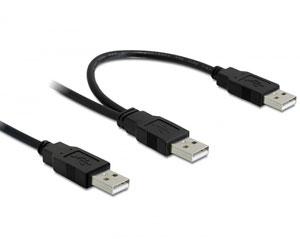 Cablu USB 2.0 A la 2 x USB 2.0 A T - T, Delock 82769 - Pret | Preturi Cablu USB 2.0 A la 2 x USB 2.0 A T - T, Delock 82769