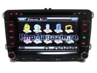 Sistem navigatie GPS + DVD + TV digital pentru Volkswagen, Skoda, Seat - Pret | Preturi Sistem navigatie GPS + DVD + TV digital pentru Volkswagen, Skoda, Seat