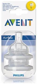 Tetina Airflex 1 orificiu x 2 - Pret | Preturi Tetina Airflex 1 orificiu x 2