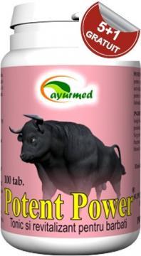 Potent Power *100tab PROMO 5+1 GRATIS - Pret | Preturi Potent Power *100tab PROMO 5+1 GRATIS