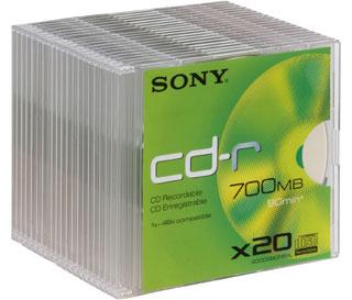 SONY CD-R 700MB 48X slim case 20 buc - Pret | Preturi SONY CD-R 700MB 48X slim case 20 buc