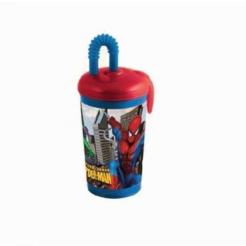 Stor - Pahar Plastic cu Pai Spiderman - Pret | Preturi Stor - Pahar Plastic cu Pai Spiderman