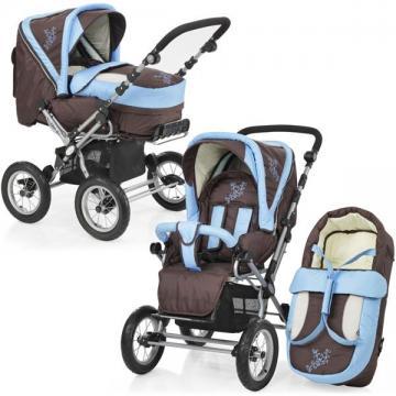 Carucior Alu Uno Air Mocca-Skyblue - Pret | Preturi Carucior Alu Uno Air Mocca-Skyblue