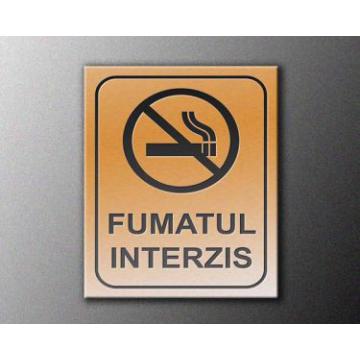 Placheta gravata Fumatul interzis - Pret | Preturi Placheta gravata Fumatul interzis