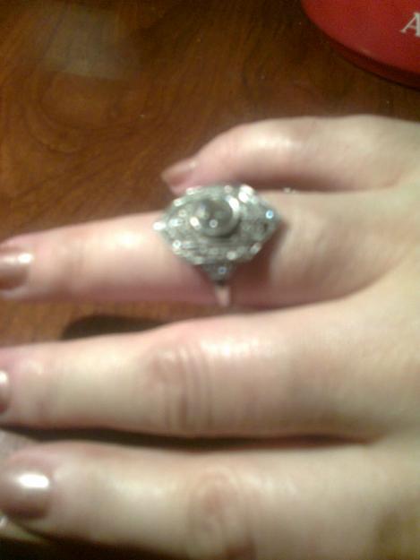 vanzare inel platina cu diamante vechi - Pret | Preturi vanzare inel platina cu diamante vechi