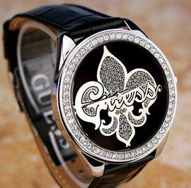 Ceas Guess Silvertone Swarovski Black U85073L1 - Pret | Preturi Ceas Guess Silvertone Swarovski Black U85073L1