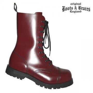 Bocanci Boots & Braces Cherry 10 Holes - Pret | Preturi Bocanci Boots & Braces Cherry 10 Holes