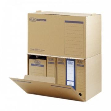 Container pentru cutii de arhivare si bibliorafturi, kraft 350 x 492 x 319 mm, ELBA Tric - Pret | Preturi Container pentru cutii de arhivare si bibliorafturi, kraft 350 x 492 x 319 mm, ELBA Tric