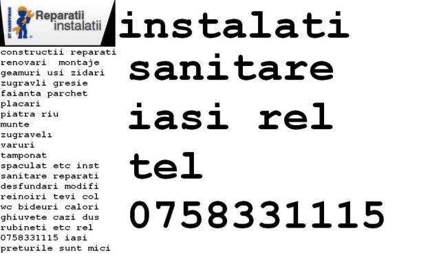 instalatori sanitari iasi - Pret | Preturi instalatori sanitari iasi