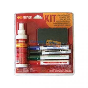 Kit flipchart burete + 4 markere + spray curatare - Pret | Preturi Kit flipchart burete + 4 markere + spray curatare