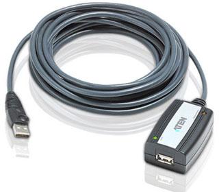 Cablu prelungitor activ USB 2.0 (A T-M) 5 m, ATEN - Pret | Preturi Cablu prelungitor activ USB 2.0 (A T-M) 5 m, ATEN