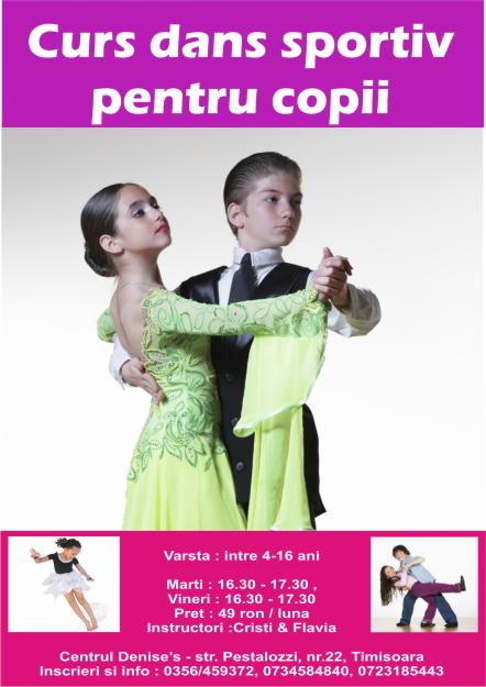 curs dans sportiv pentru copii - Pret | Preturi curs dans sportiv pentru copii