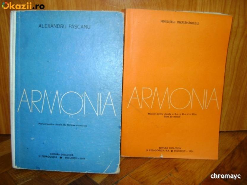 Armonia de Alexandru Pascanu, 2 volume - Pret | Preturi Armonia de Alexandru Pascanu, 2 volume