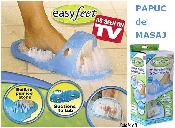 EASY FEET - Perie Papuc pentru Picioare - Pret | Preturi EASY FEET - Perie Papuc pentru Picioare