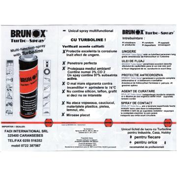 Spray multifunctional cu turboline Brunox - Pret | Preturi Spray multifunctional cu turboline Brunox