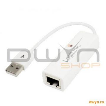 Adaptor USB 2.0 la Fast Ethernet Logilink "UA0144" - Pret | Preturi Adaptor USB 2.0 la Fast Ethernet Logilink "UA0144"