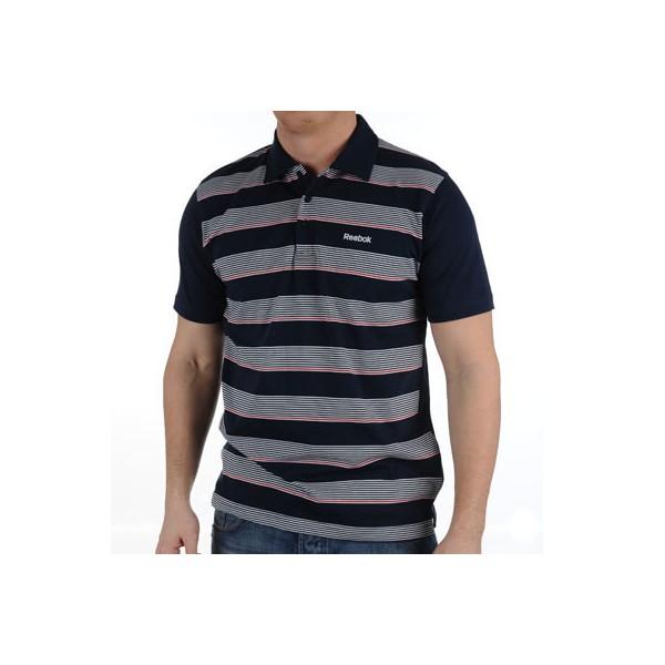 Tricou barbat Reebok Stripe Polo - Pret | Preturi Tricou barbat Reebok Stripe Polo