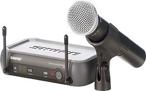 Vand microfon wireless(fara fir), pentru vocal, SHURE PGX24E/SM58, nou, in cutie, - Pret | Preturi Vand microfon wireless(fara fir), pentru vocal, SHURE PGX24E/SM58, nou, in cutie,