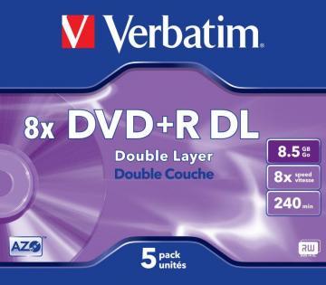 VERBATIM DVD+R DL, 8X, 8.5GB, Jewel Case (43541) - Pret | Preturi VERBATIM DVD+R DL, 8X, 8.5GB, Jewel Case (43541)
