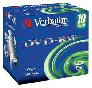 VERBATIM DVD-RW 2x scratch 4,7 GB Jewel Case - Pret | Preturi VERBATIM DVD-RW 2x scratch 4,7 GB Jewel Case