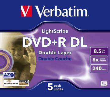 VERBATIM DVD+R DL, 8X, 8.5GB, lightscribe, Jewel Case (43684) - Pret | Preturi VERBATIM DVD+R DL, 8X, 8.5GB, lightscribe, Jewel Case (43684)