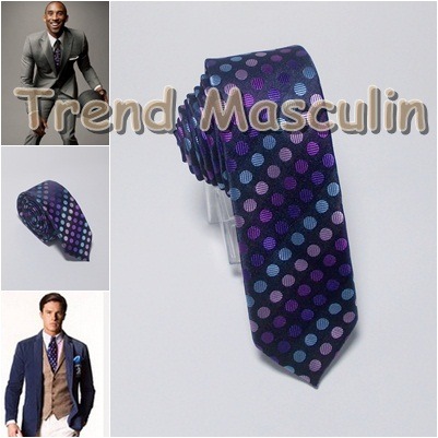 Cravata Skinny Ingusta Slim Subtire Bleumarin Buline Color - Pret | Preturi Cravata Skinny Ingusta Slim Subtire Bleumarin Buline Color
