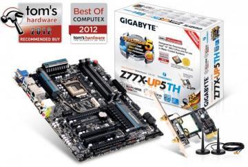 Placa de baza GIGABYTE iZ77 (S1155, DDR3,VGA/DVI/HDMI, ThunderBolt, SATAIII), ATX, GA-Z77X-UP5_TH - Pret | Preturi Placa de baza GIGABYTE iZ77 (S1155, DDR3,VGA/DVI/HDMI, ThunderBolt, SATAIII), ATX, GA-Z77X-UP5_TH