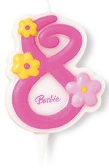 Lumanare tort Barbie cifra 8 - Pret | Preturi Lumanare tort Barbie cifra 8
