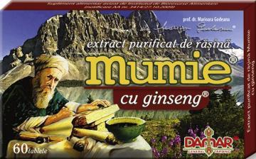 Extract Purificat de Rasina Mumie cu Ginseng 0.2gr *30tab - Pret | Preturi Extract Purificat de Rasina Mumie cu Ginseng 0.2gr *30tab