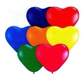 Baloane inimioare colorate 30cm set 100buc ASORTATE calitate heliu - Pret | Preturi Baloane inimioare colorate 30cm set 100buc ASORTATE calitate heliu
