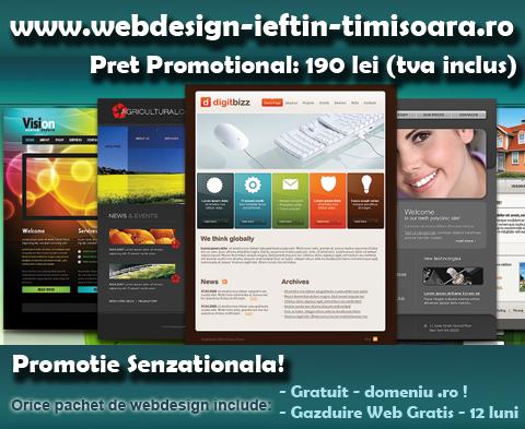 Webdesign in Timisoara - Pret | Preturi Webdesign in Timisoara