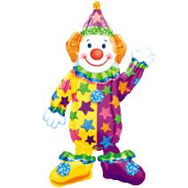 Balon folie metalizata AIR-WALKER CLOWN 44" 111cm - Pret | Preturi Balon folie metalizata AIR-WALKER CLOWN 44" 111cm