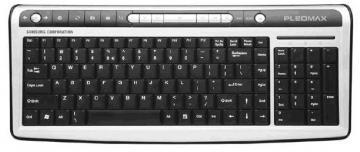 Tastatura Samsung Pleomax Pantograph PKB5000, USB, negru-argintiu - Pret | Preturi Tastatura Samsung Pleomax Pantograph PKB5000, USB, negru-argintiu