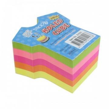 Stick notes cub color - tricou, 76 x 76 mm, HOPAX - 5 culori fluorescente - Pret | Preturi Stick notes cub color - tricou, 76 x 76 mm, HOPAX - 5 culori fluorescente