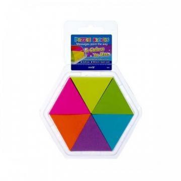 Stick notes puzzle - 43 x 50 mm, HOPAX - 6 culori fluorescente - Pret | Preturi Stick notes puzzle - 43 x 50 mm, HOPAX - 6 culori fluorescente
