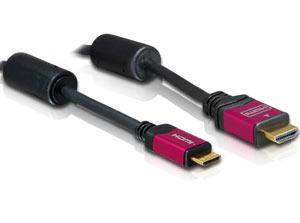 Cablu HDMI Premium 19 T - mini HDMI 19 T 1.8M, Delock 84336 - Pret | Preturi Cablu HDMI Premium 19 T - mini HDMI 19 T 1.8M, Delock 84336