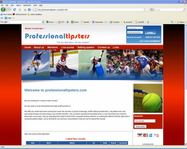 Professional Tipsters - Pret | Preturi Professional Tipsters