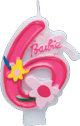 Lumanare de tort cifra 6 BARBIE FLOWER - Pret | Preturi Lumanare de tort cifra 6 BARBIE FLOWER