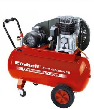 Compresoare - Einhell RT-AC 400-100-10 D 10 bari 2850 rpm 400 lpmin - Pret | Preturi Compresoare - Einhell RT-AC 400-100-10 D 10 bari 2850 rpm 400 lpmin