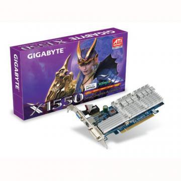 Placa video Gigabyte ATI Radeon X1550 128MB DDR2 64 bit TV-Out D - Pret | Preturi Placa video Gigabyte ATI Radeon X1550 128MB DDR2 64 bit TV-Out D