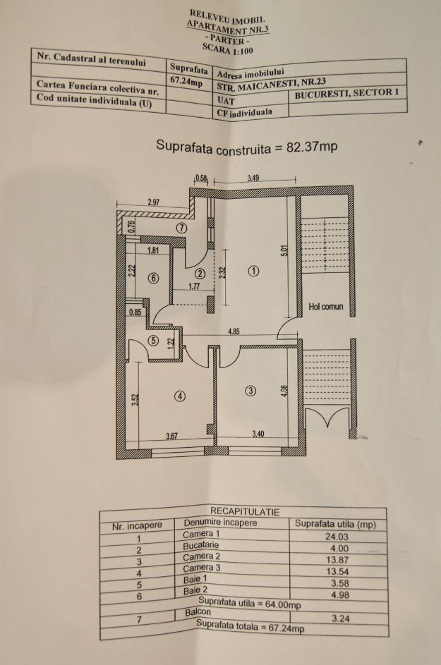 Vand Apartament 3cam nou la Parter zona Buc Noi Bazilescu - Pret | Preturi Vand Apartament 3cam nou la Parter zona Buc Noi Bazilescu