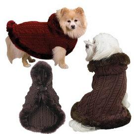 Elegant Zack &amp; Zoey Dog Fur Poncho Sweater - Pret | Preturi Elegant Zack &amp; Zoey Dog Fur Poncho Sweater
