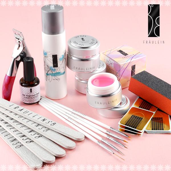 Set kit profesional manichiura unghii false uv gel nail art Fraulein Germania , topcoat, p - Pret | Preturi Set kit profesional manichiura unghii false uv gel nail art Fraulein Germania , topcoat, p